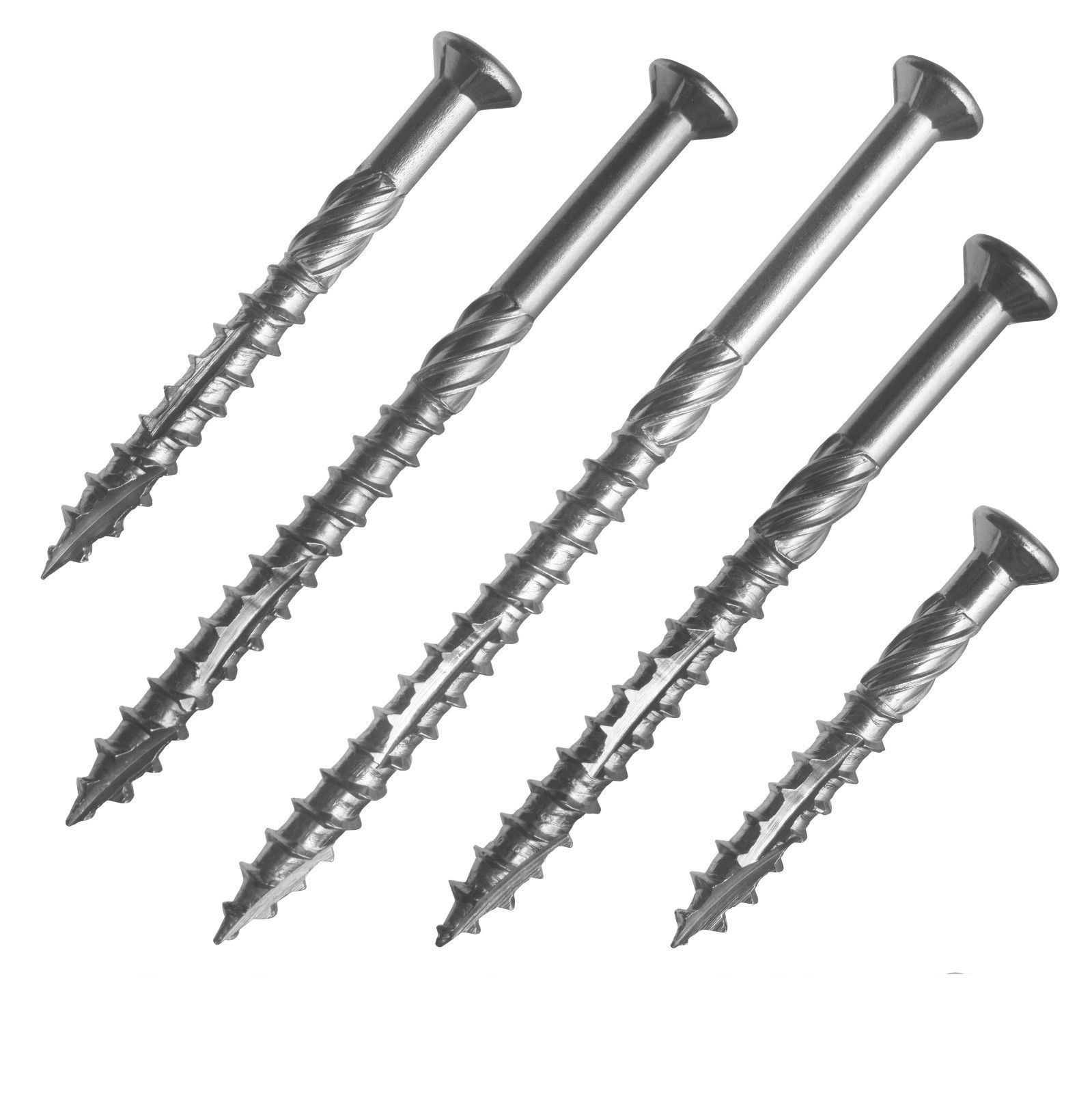 TX25 AISI 410 500 St/ück Terrassenschrauben 5x80 Edelstahl C1 Terrassenbauschrauben Edelstahl mit Cut-Spitze und Schneidkerbe