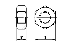 5 Stück Sechskantmuttern DIN 934 A5 M12 Edelstahlmuttern Material 1.4571